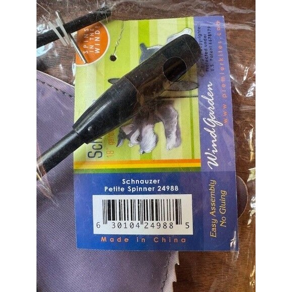 Premier Kites SCHNAUZER Dog Petite Garden Wind‎ Spinner NEW - Picture 4 of 6